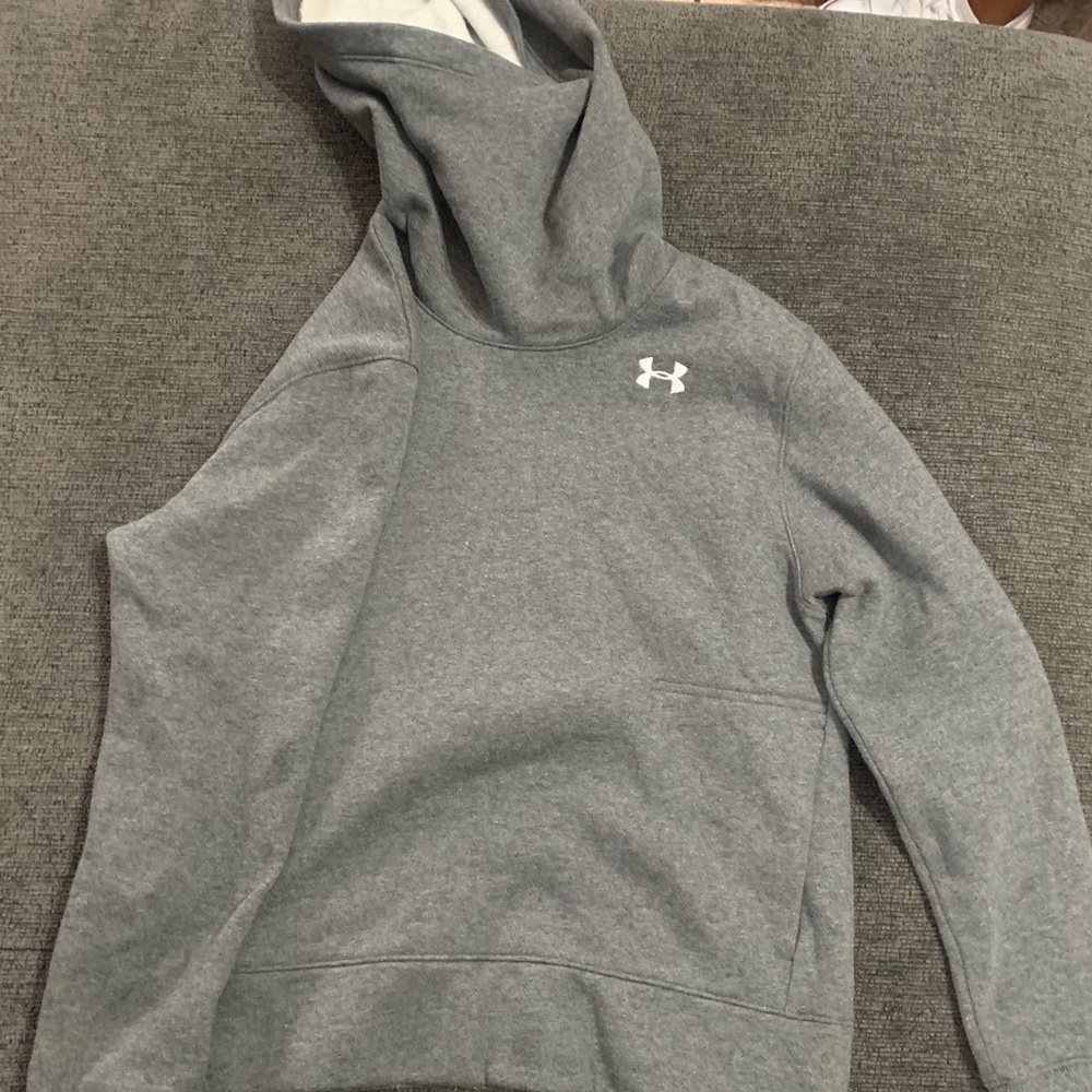 Under Armour Grey Womans Hoodie Pull Over Sweater